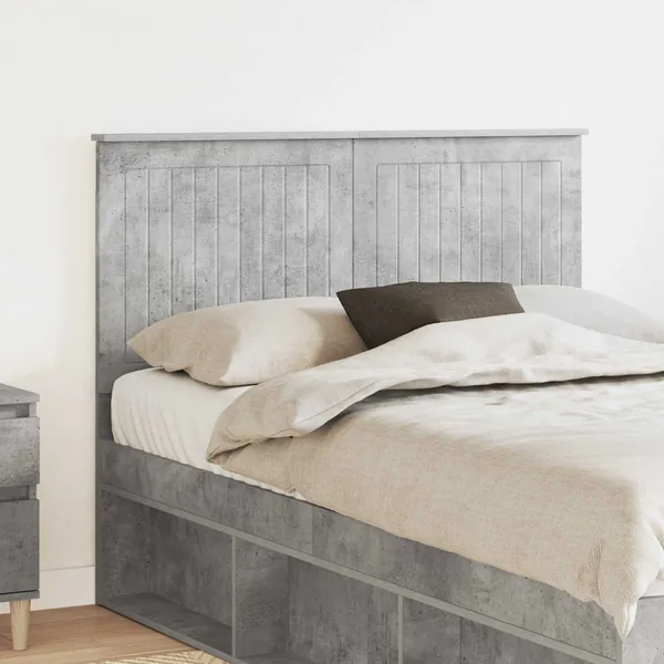 Tête de lit Gris béton 135 cm Bois d'ingénierie