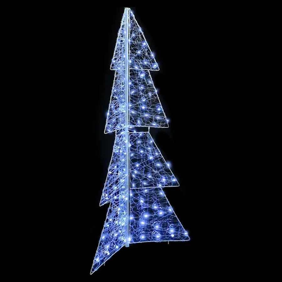 Sapin de Noël avec 160 LED Blanc Froid 150 cm Acrylique - 5