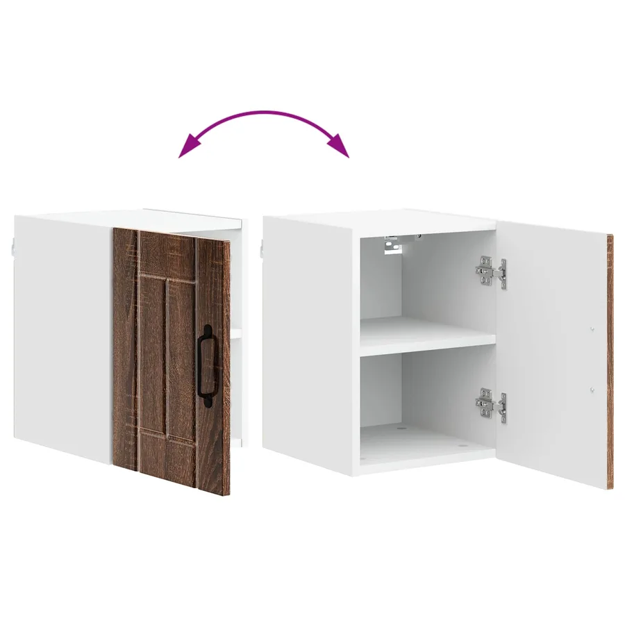 Meuble mural LUCCA 2 pcs Chêne brun 30 x 31 x 40 cm - 12