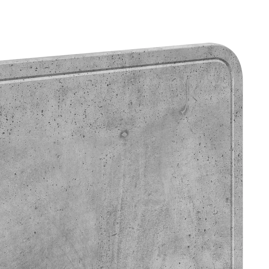 Tête de lit Gris béton Bois d'ingénierie - 7