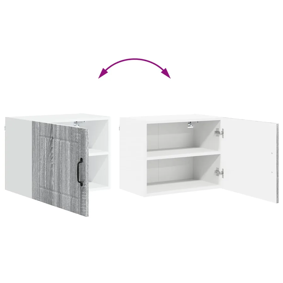 Meuble mural LUCCA Sonoma gris 50 x 31 x 40 cm - 11