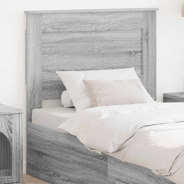 Tête de lit Gris Sonoma 80 cm Bois d'ingénierie