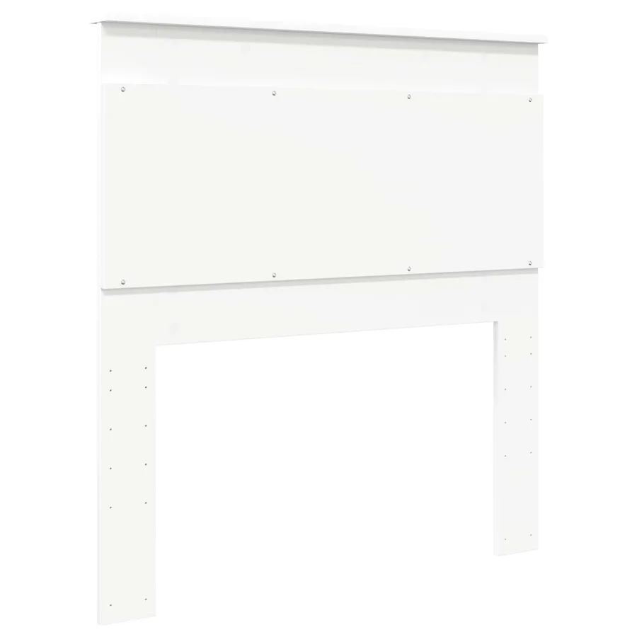 Tête de lit avec tête de lit Blanc 80 cm Bois d'ingénierie - 6