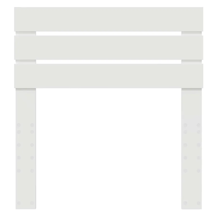 Tête de lit Blanc Bois d'ingénierie - 4