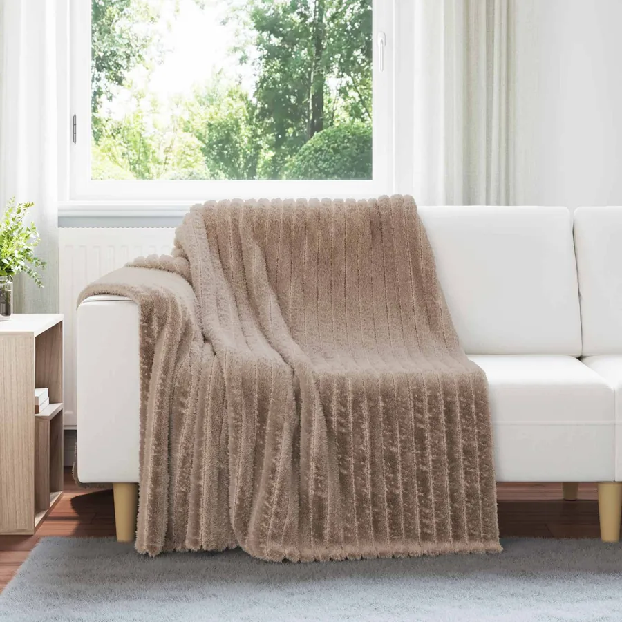 Jeté Camel 200 x 150 cm Toison