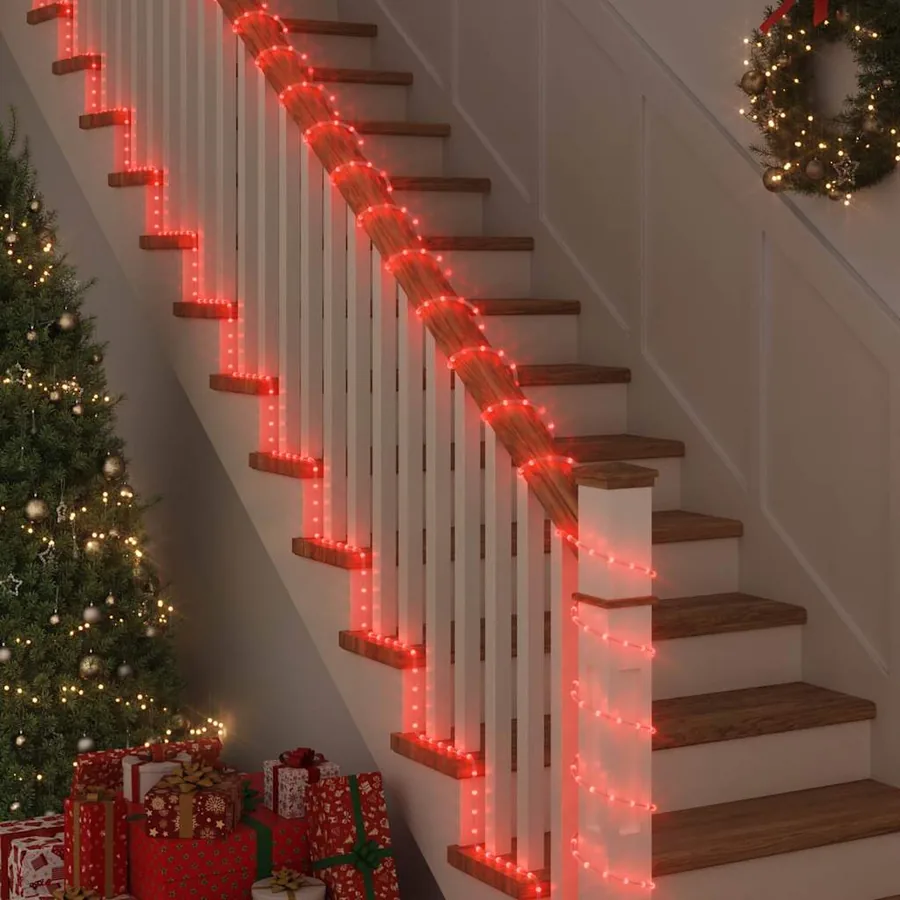 Lumière en corde avec 1200 LED Rouge 50 m PVC - 4