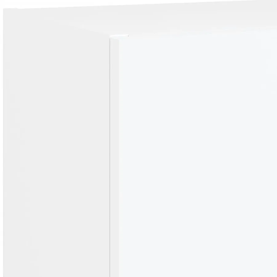 Unités murales TV avec LED 6 pcs blanc bois d'ingénierie - 16