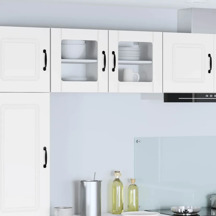 Cabinet en verre mural LUCCA Blanc 40 x 31 x 40 cm