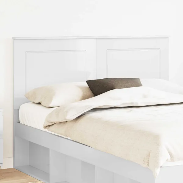 Tête de lit Blanc Brillant 100 cm Bois d’ingénierie