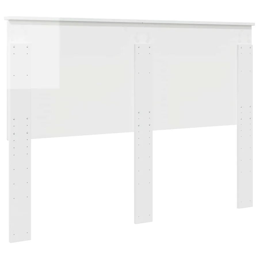Tête de lit Blanc Brillant 100 cm Bois d’ingénierie - 6
