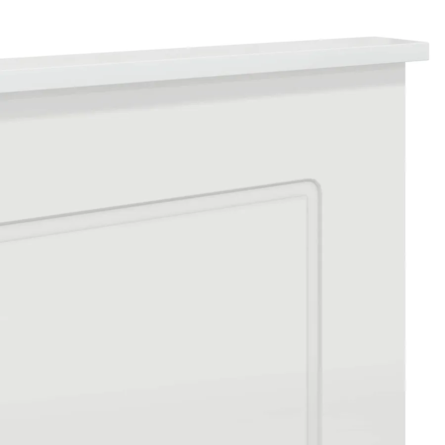 Tête de lit Blanc Brillant 100 cm Bois d’ingénierie - 7