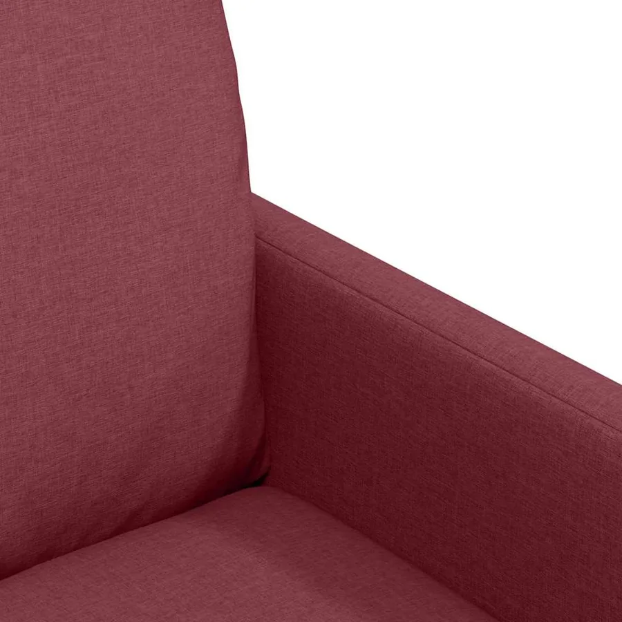 Chaises de salle à manger 2 pcs Bordeaux 57 x 67 x 98 cm tissu - 7