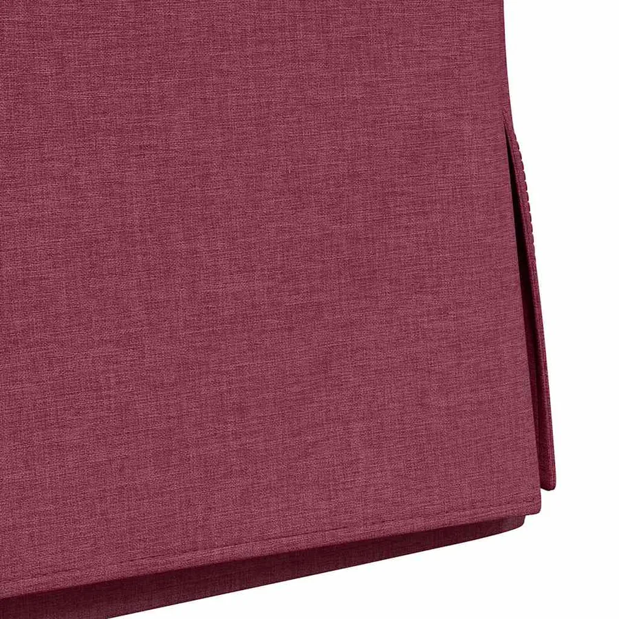 Chaises de salle à manger 2 pcs Bordeaux 57 x 67 x 98 cm tissu - 9