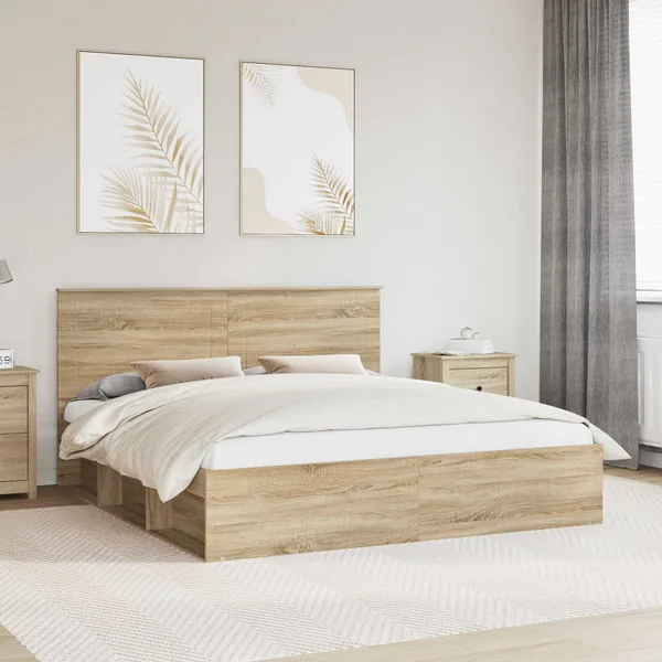 Cadre de lit Sonoma 180 x 200 cm Bois de pin massif
