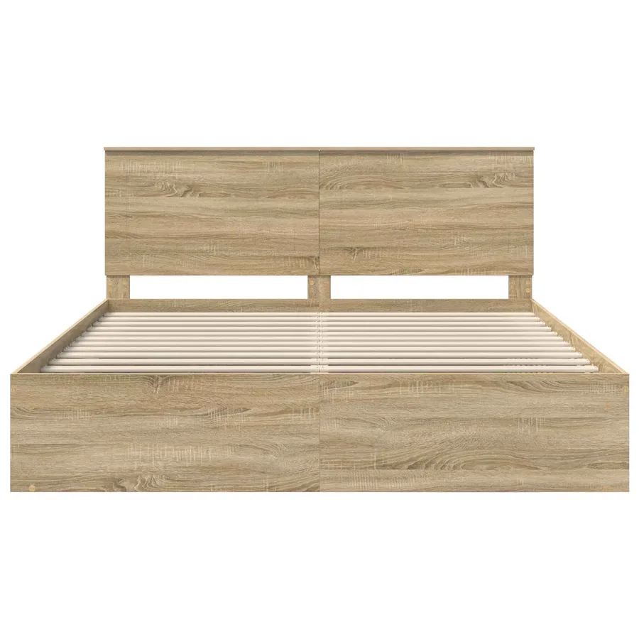 Cadre de lit Sonoma 180 x 200 cm Bois de pin massif - 7