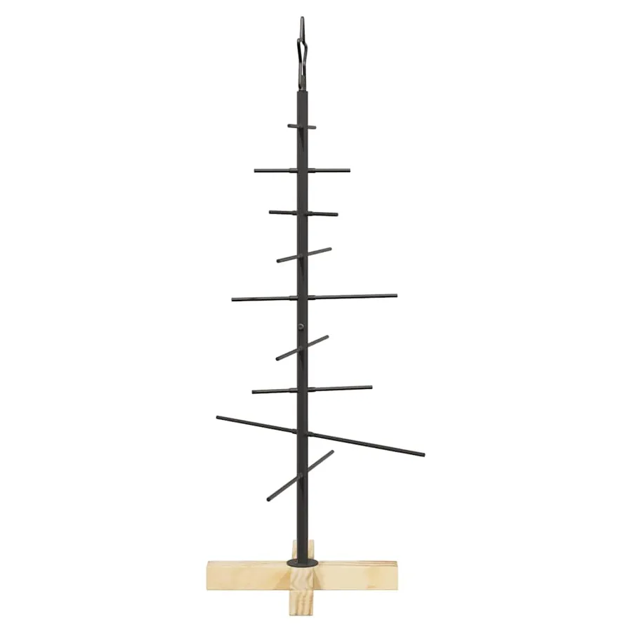 Arbre de Noël en métal Noir 89 cm Acier peint par poudre - 6