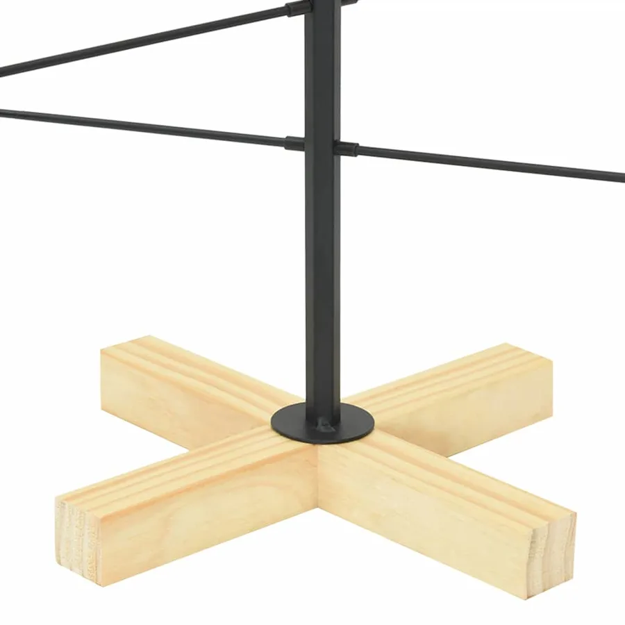 Arbre de Noël en métal Noir 89 cm Acier peint par poudre - 8