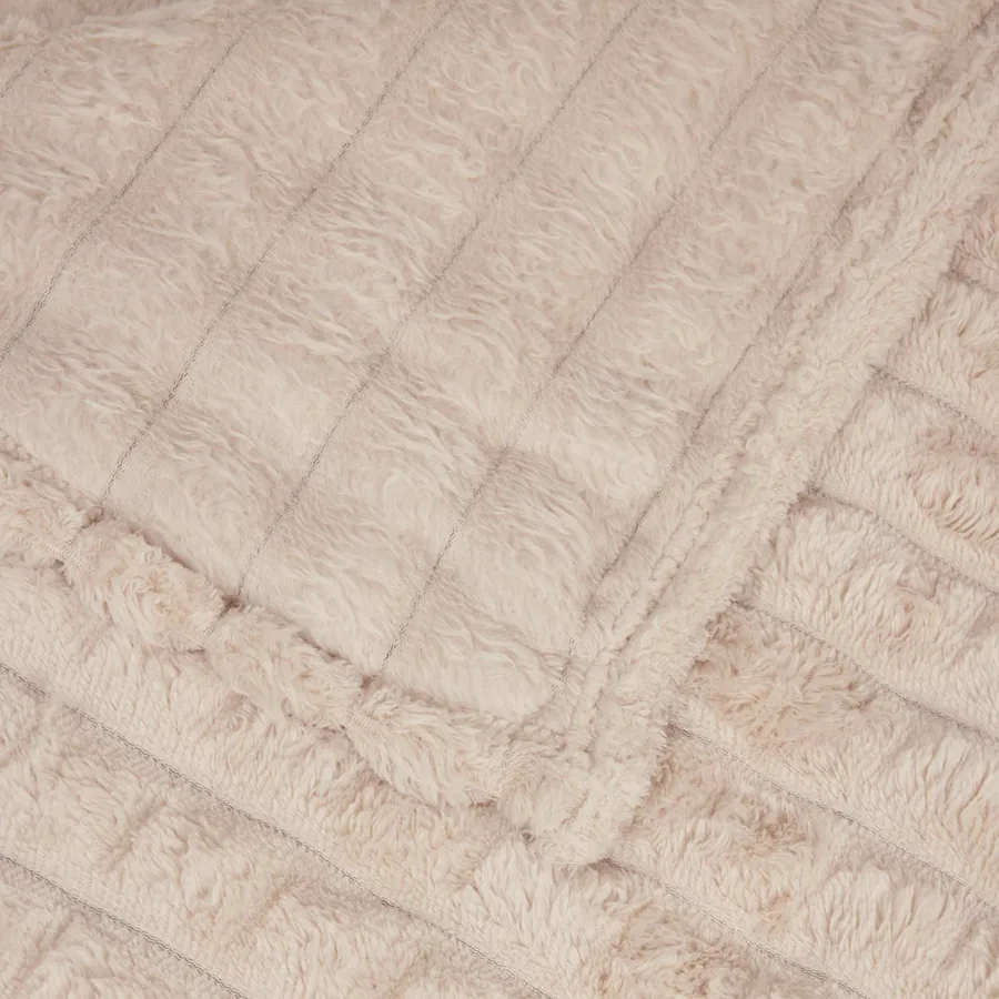 Couvertures à jeter 6 pcs Beige 200 x 150 cm Toison - 6