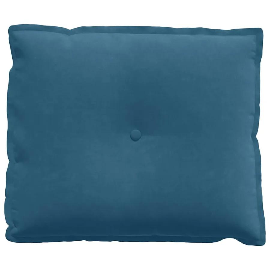 Coussin de Dos Bleu 60 x 50 cm Tissu en velours côtelé - 5