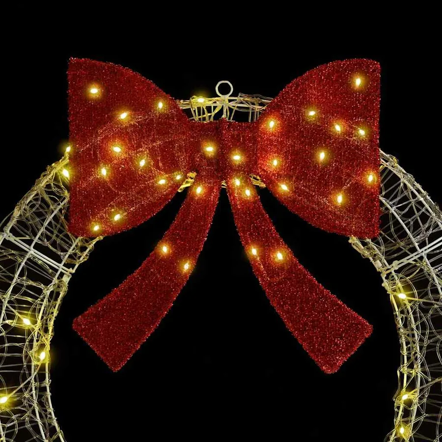 Couronne avec 150 LED Blanc chaud 120 cm Acrylique - 5