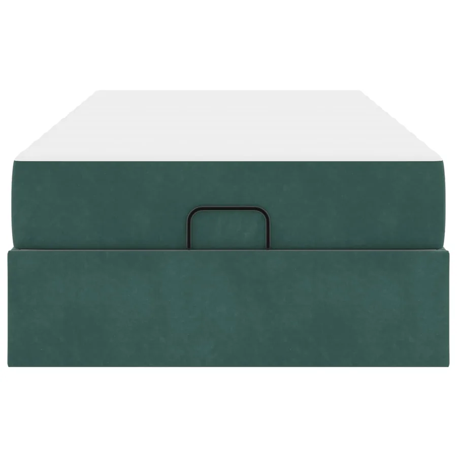 Cadre de lit avec matelas 2 pcs Vert Velours - 6