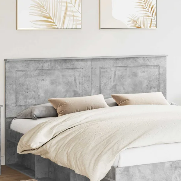 Tête de lit Gris Béton 100 cm Bois d’ingénierie