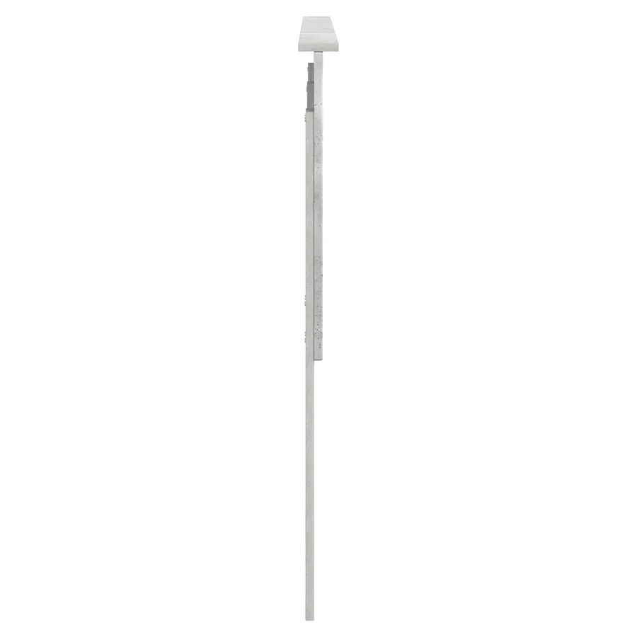Tête de lit Gris Béton 100 cm Bois d’ingénierie - 5