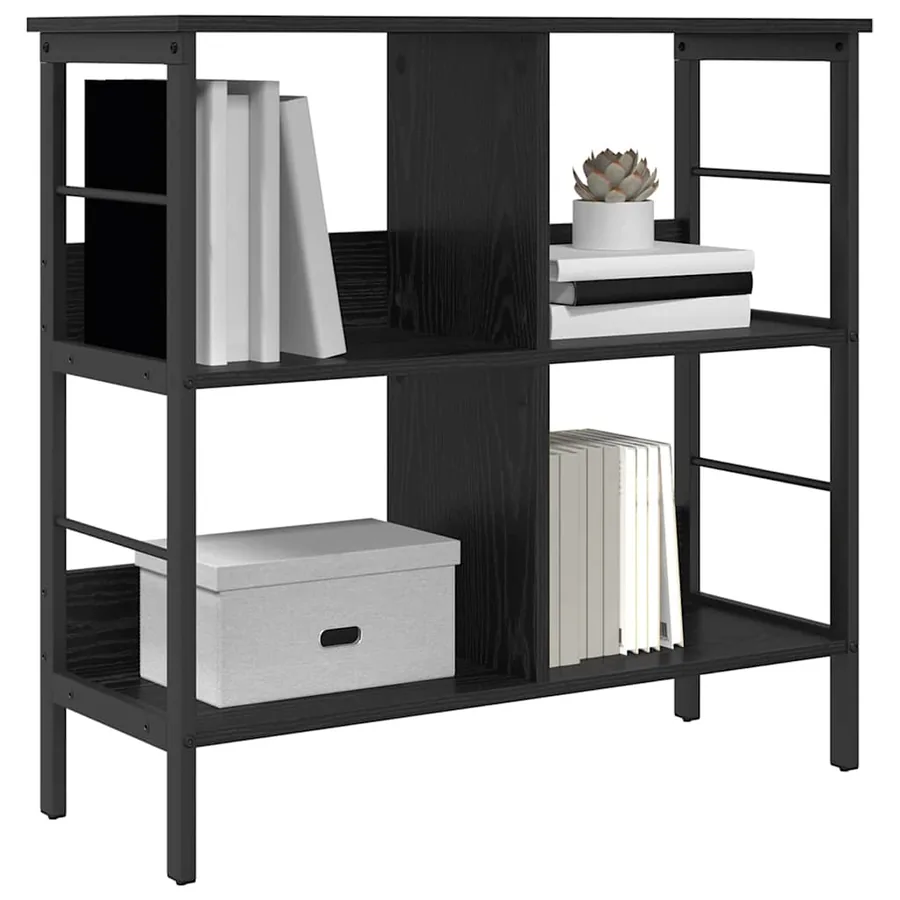 Étagère Chêne noir 82 x 32 x 79 cm Bois d'ingénierie - 3