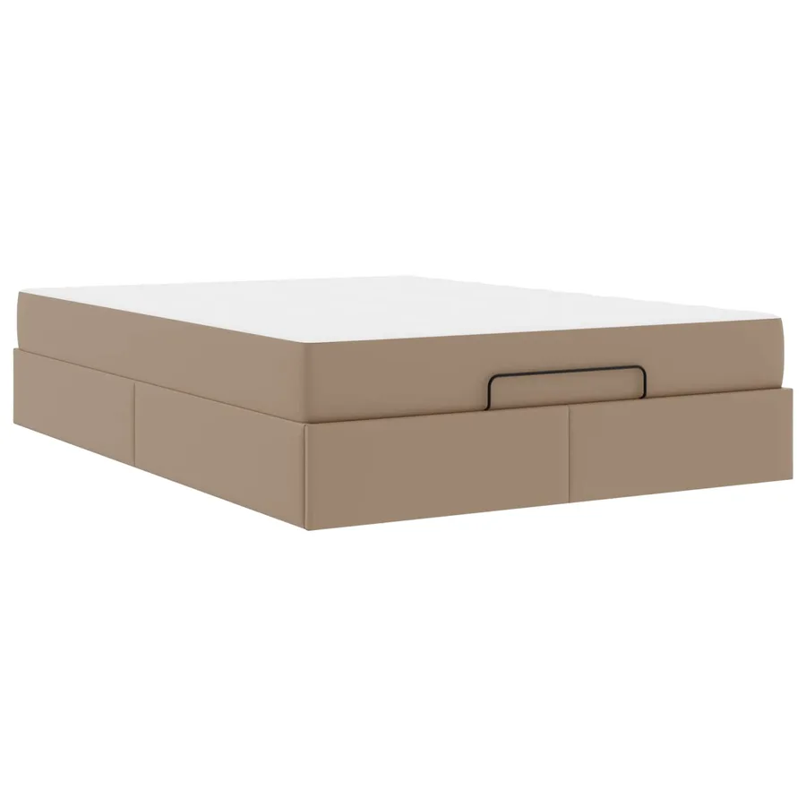 Cadre de lit avec matelas Autre 2 pcs Tan PVC - 2