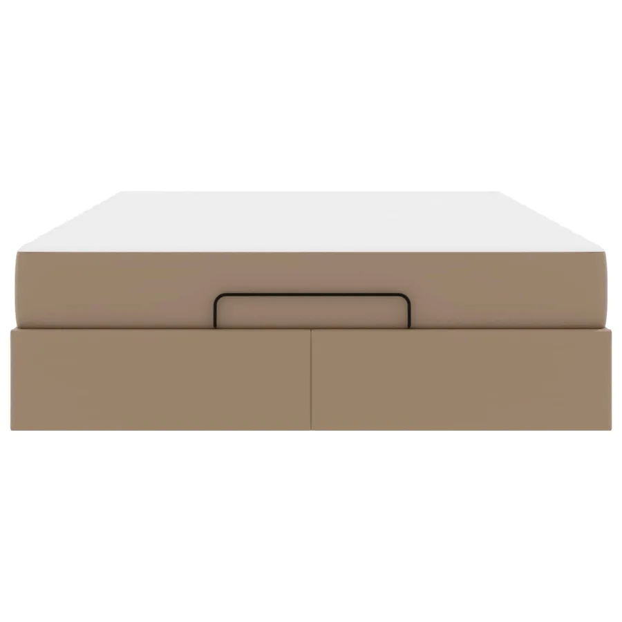 Cadre de lit avec matelas Autre 2 pcs Tan PVC - 7