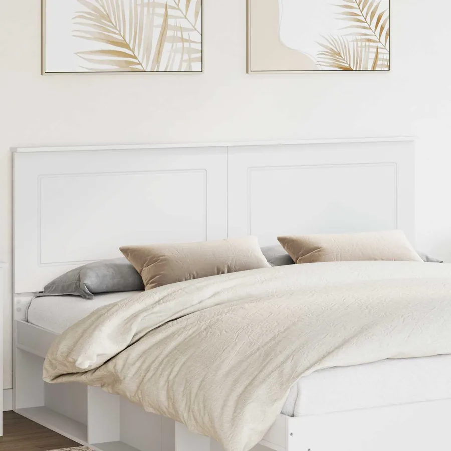 Tête de lit Blanc 100 cm Bois d’ingénierie