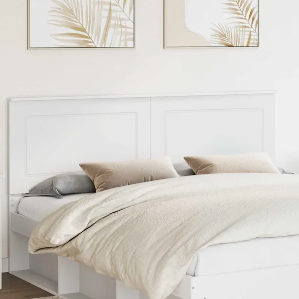 Tête de lit Blanc 100 cm Bois d’ingénierie