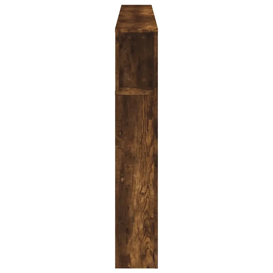 Tête de lit à LED chêne fumé 180x18,5x103,5cm bois d'ingénierie - 7