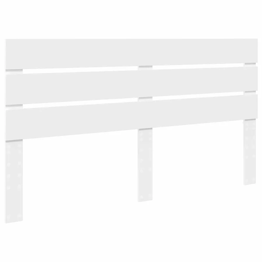 Cadre de lit Blanc 200 x 200 cm Bois de pin massif - 6