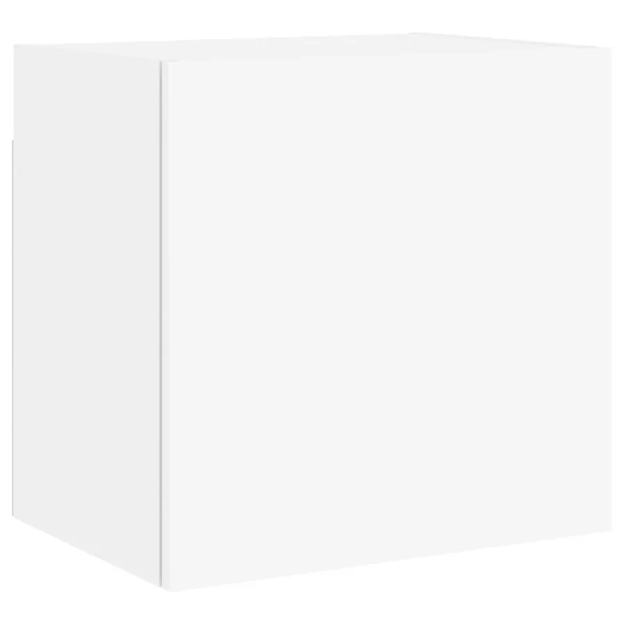 Unités murales TV 5 pcs blanc bois d'ingénierie - 7
