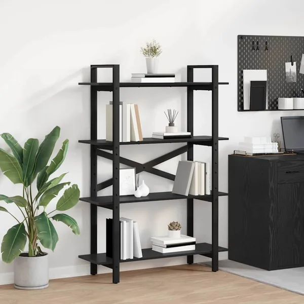 Étagère Chêne noir 100 x 33,5 x 140 cm Bois d'ingénierie