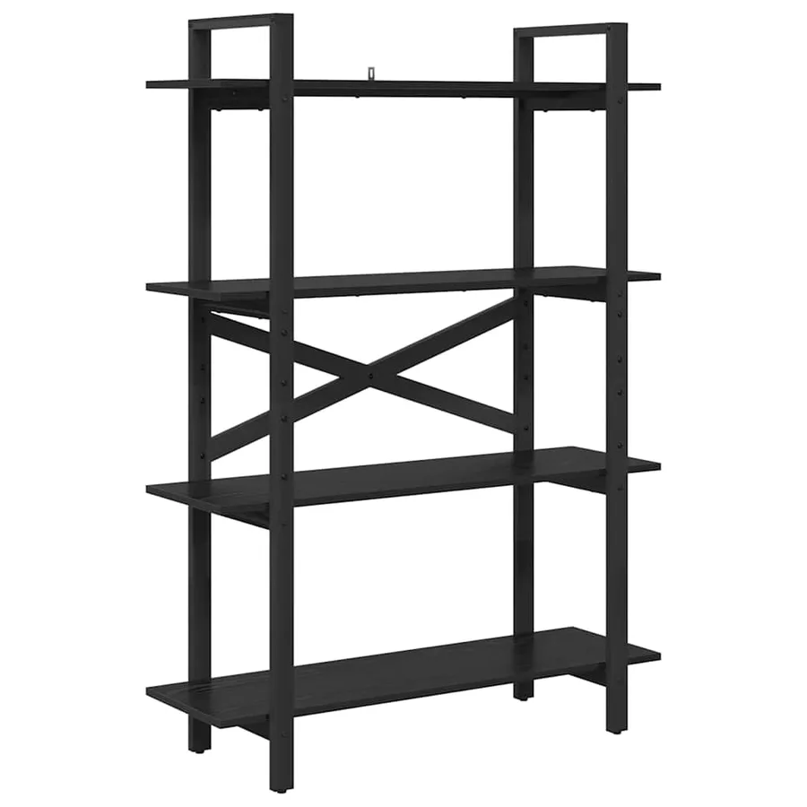 Étagère Chêne noir 100 x 33,5 x 140 cm Bois d'ingénierie - 2