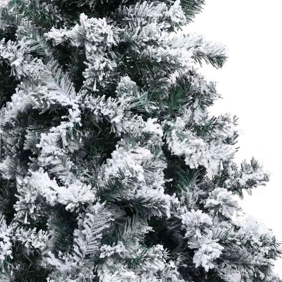 Sapin de Noël artificiel Blanc 180 cm PVC, Acier et Plastique - 7