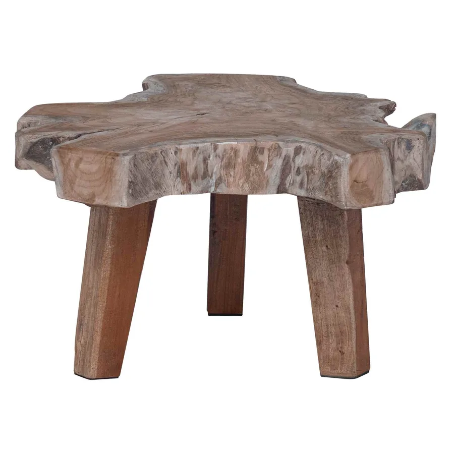 Table de chevet Marron 40 x 40 x 25 cm Bois Recyclé Solide - 5