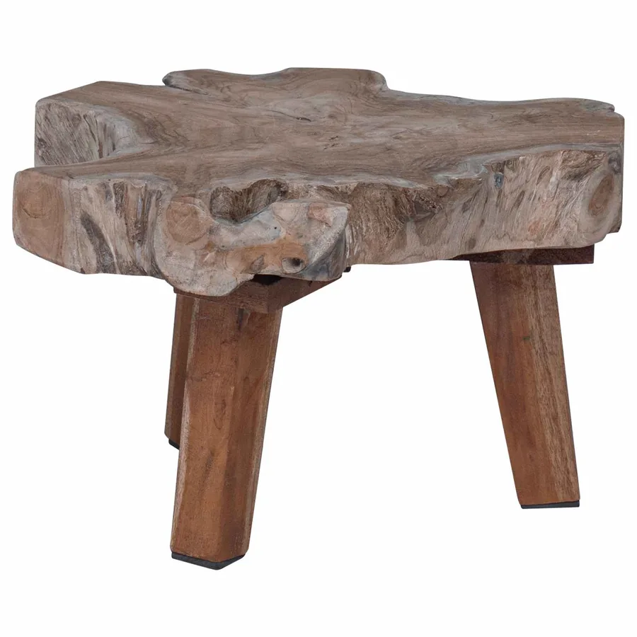 Table de chevet Marron 40 x 40 x 25 cm Bois Recyclé Solide - 6