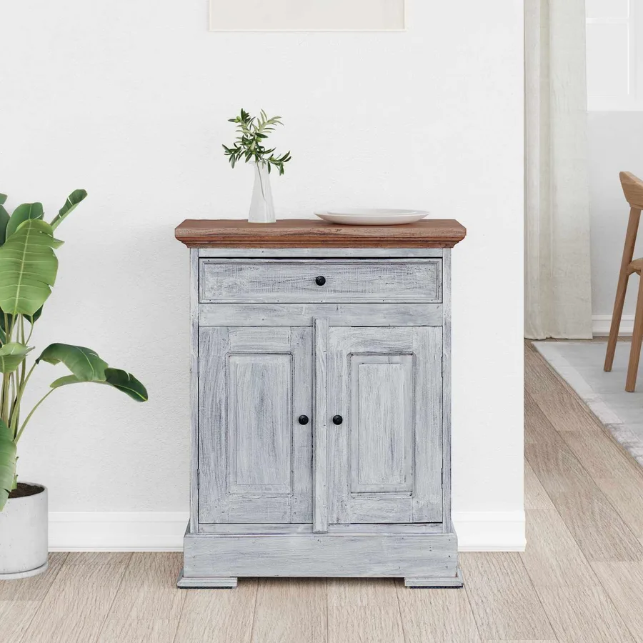 Armoire de rangement 63 x 30 x 79 cm Bois de Mahogany Massif - 3