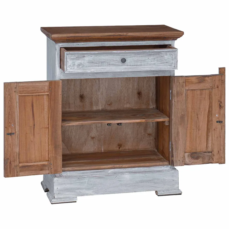 Armoire de rangement 63 x 30 x 79 cm Bois de Mahogany Massif - 4