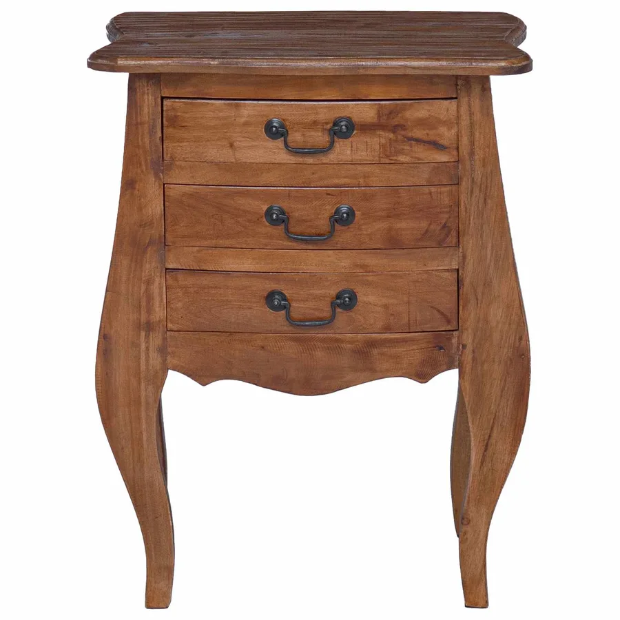 Coffre de rangement 48 x 35 x 64 cm Bois de Mahogany Massif - 5