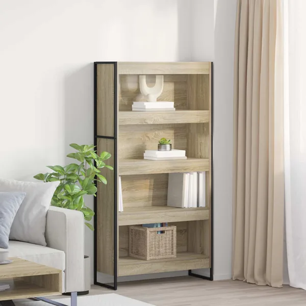 Bibliothèque 80 x 30 x 155 cm Bois d'ingénierie Sonoma