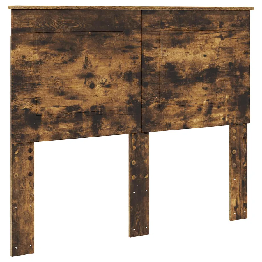 Cadre de lit Chêne fumé 120 x 190 cm Bois de pin massif - 6