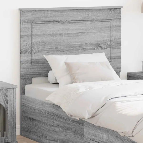 Tête de lit Gris Sonoma 100 cm Bois d’ingénierie