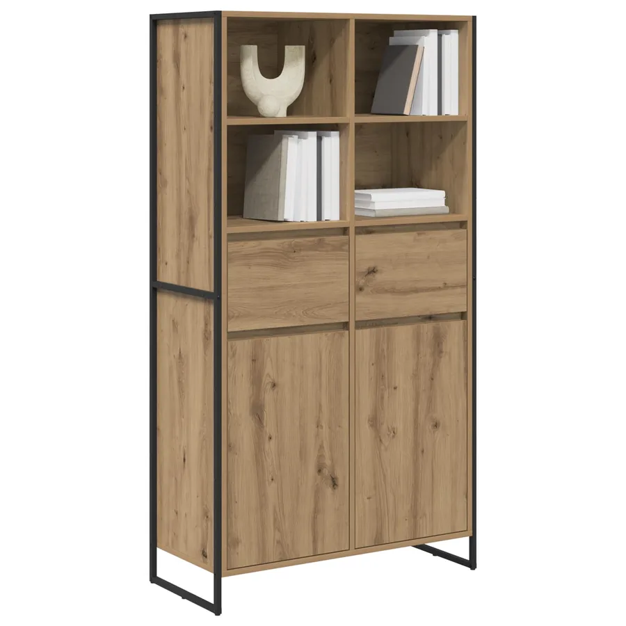 Buffet Chêne artisan 81 x 36 x 150.5 cm Bois d'ingénierie - 3