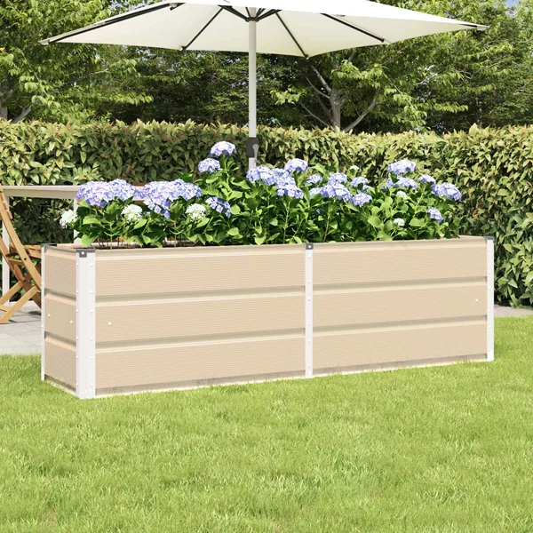 Jardinière Ivoire 160 x 40 x 45 cm Acier