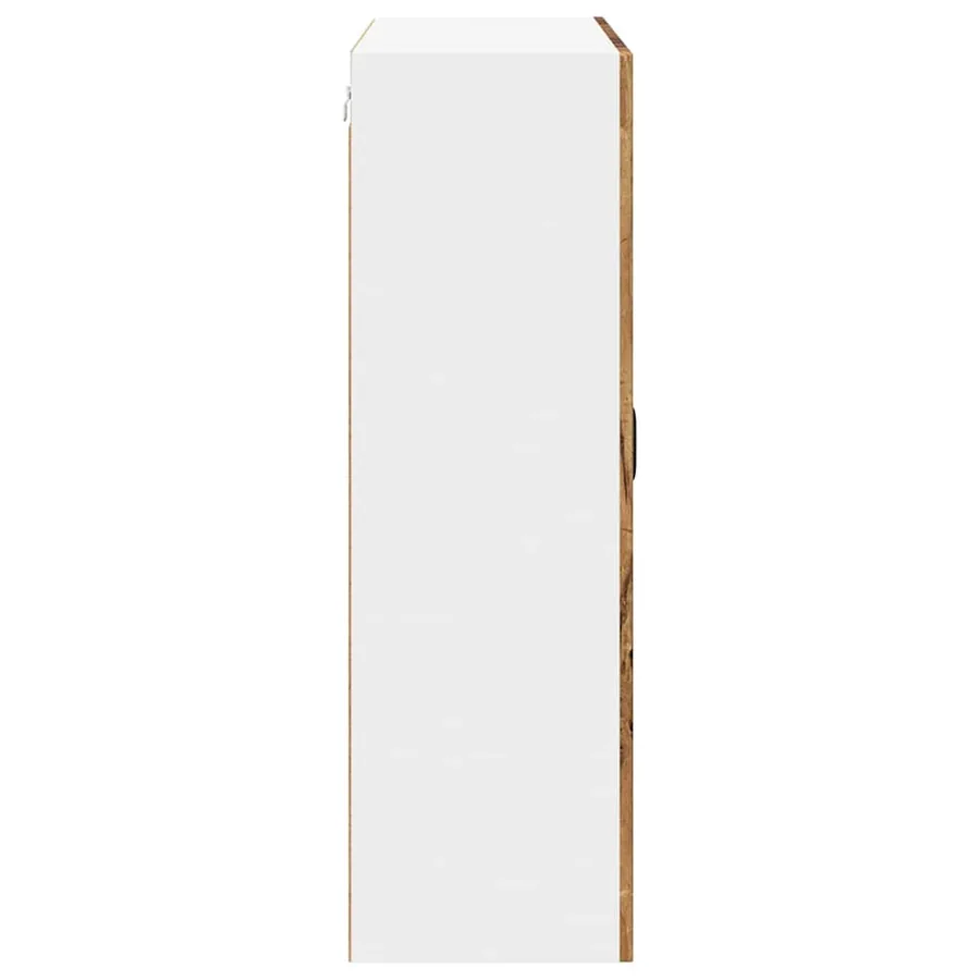 Cabinet en verre mural LUCCA Bois ancien 80 x 31 x 100 cm - 7