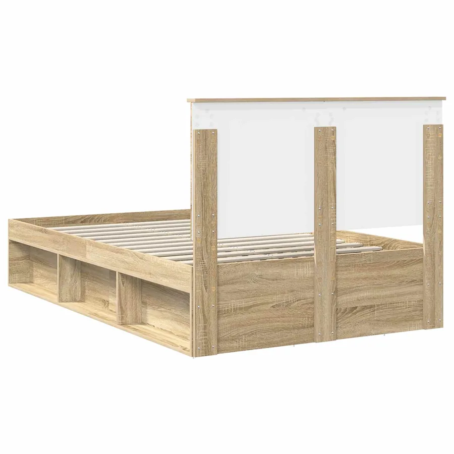 Cadre de lit Sonoma 120 x 190 cm Bois de pin massif - 9